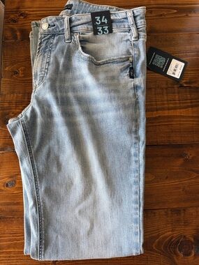 Silver Britt Slim Boot Low Rise  Waist 34 Length 33